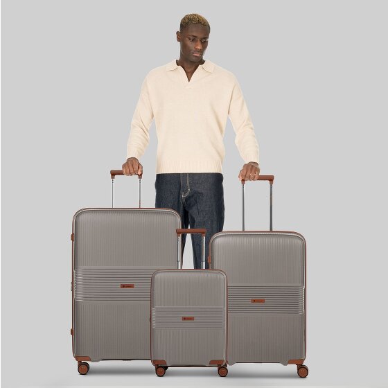 Farmhood Eco Edition 02 4 wielen Kofferset 3-delig met uitbreidingsplooi