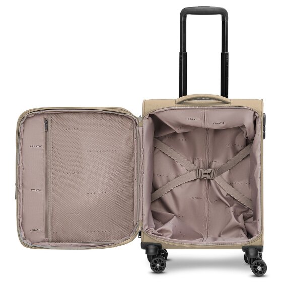Stratic taska 4-Wiel Cabin Trolley S 55 cm met uittrekbare plooi