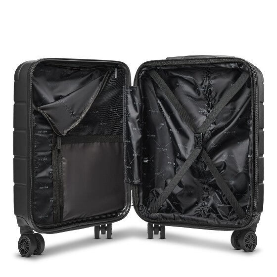 Police Dublin 4 wielen Cabinewagen S 54 cm Laptopvak met uitbreidingsplooi