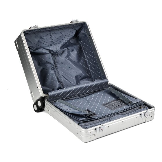 Aleon Luxe zakelijke trolley met 4 wielen, Aluminium, 45 cm