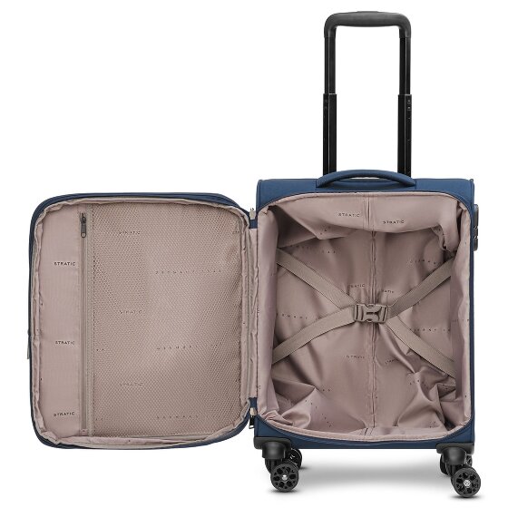 Stratic taska 4-Wiel Cabin Trolley S 55 cm met uittrekbare plooi