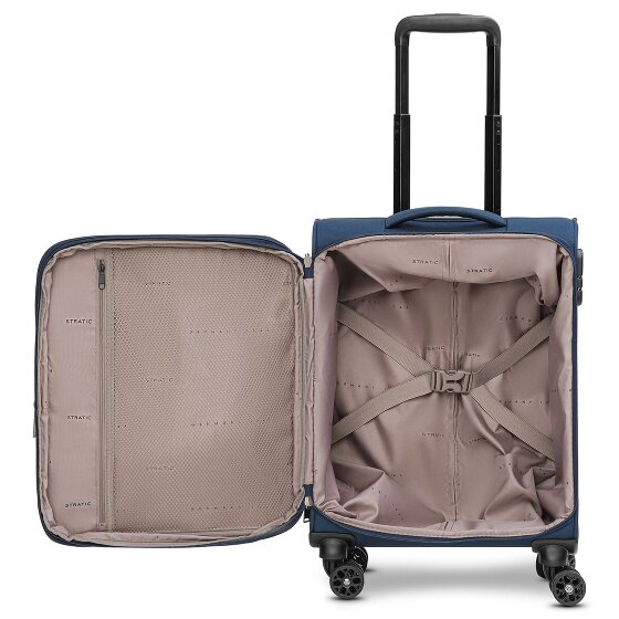 Stratic taska 4-Wiel Cabin Trolley S 55 cm met uittrekbare plooi