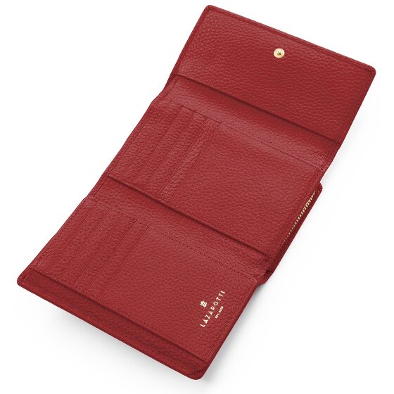 Lazarotti Bologna leer XL portemonnee met ritsvak leer 14 cm