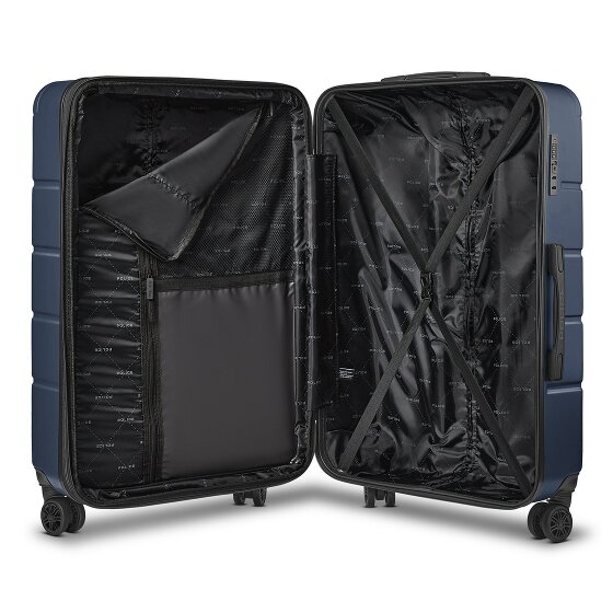 Police Dublin 4 wielen Trolley L 75 cm met uitbreidingsplooi
