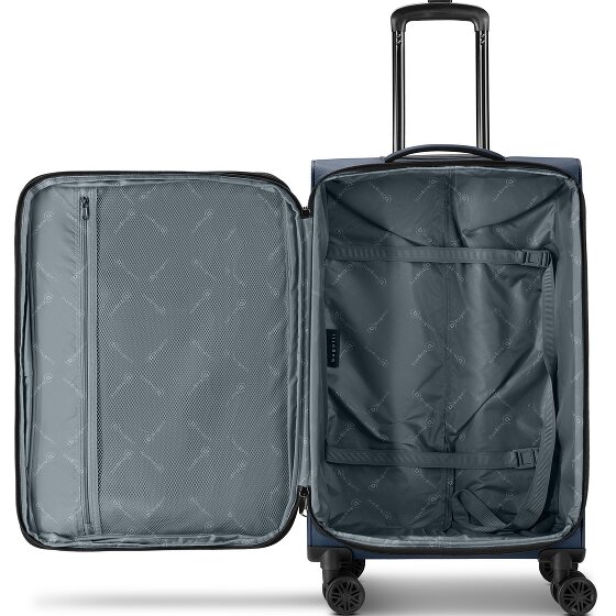 bugatti Valencia Soft 4 wielen Trolley M 65 cm met uitbreidingsplooi