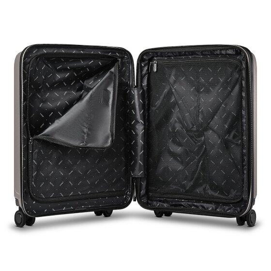 Redolz Essentials14 4-wiel kofferset Beautycase 4st met uitklapbaar laptopvak