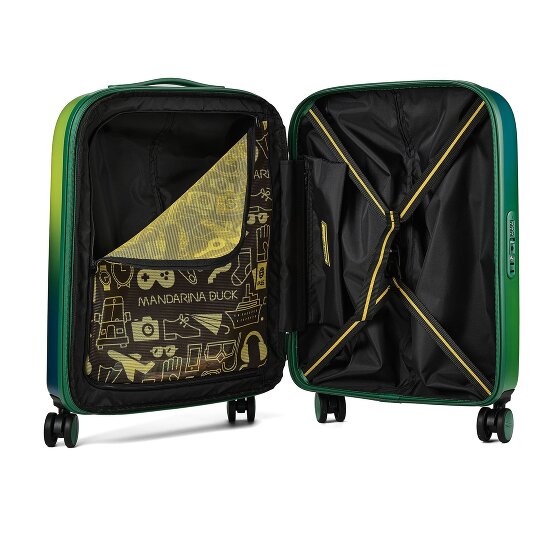 Mandarina Duck Logoduck + 4 wielen Cabinewagen 55 cm met uitbreidingsplooi