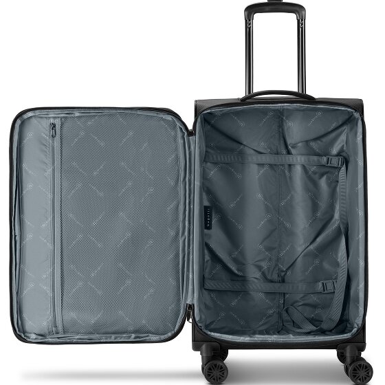 bugatti Valencia Soft 4 wielen Trolley M 65 cm met uitbreidingsplooi