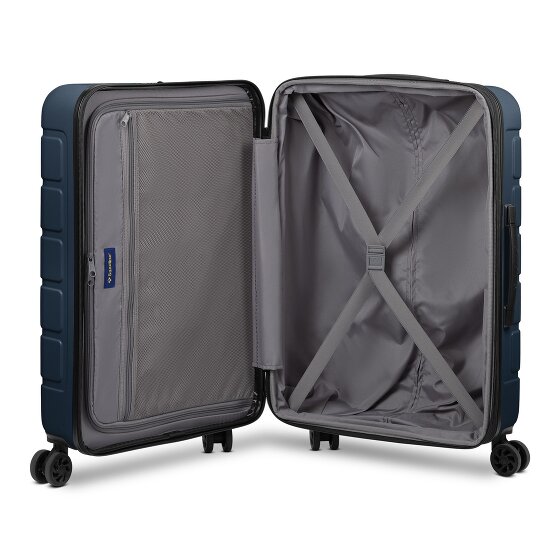 Saxoline Miami 4 wielen Trolley M 65 cm met uitbreidingsplooi