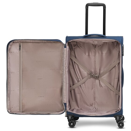 Stratic taska 4-wiel trolley M 65 cm met uitvouwbare plooi