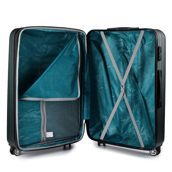 Benzi 5493 4 wielen Trolley L 77 cm met uitbreidingsplooi