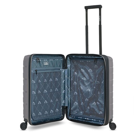 Bergpfeil Travel 4 wielen Cabinewagen 55 cm Laptopvak met uitbreidingsplooi
