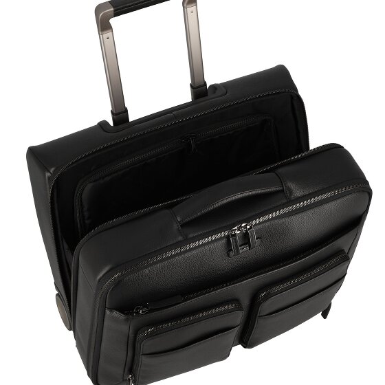 Piquadro Modus Special 2 wielen Bedrijfswagen Leer 44 cm Laptop compartiment