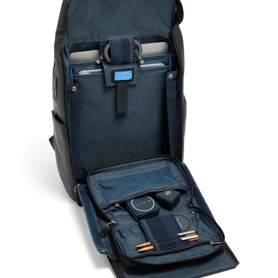 Piquadro Tebe Dagrugzak RFID-bescherming Leder 44 cm Laptopvak