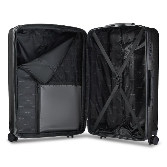 Police New York 4 wielen Trolley L 72 cm met uitbreidingsplooi