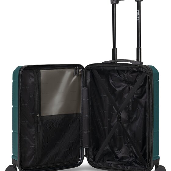 Police London 4 wielen Cabinewagen 55 cm Laptopvak met uitbreidingsplooi