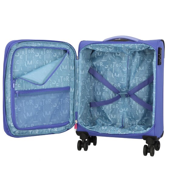 American Tourister Pulsonic 4 wielen Cabinewagen 55 cm met uitbreidingsplooi