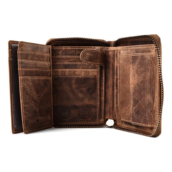 Greenburry Hecht Portemonnee Leer 10 cm