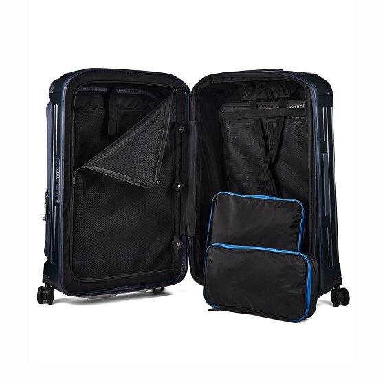 Piquadro PQ-Light 4 wielen Trolley M 69 cm met uitbreidingsplooi