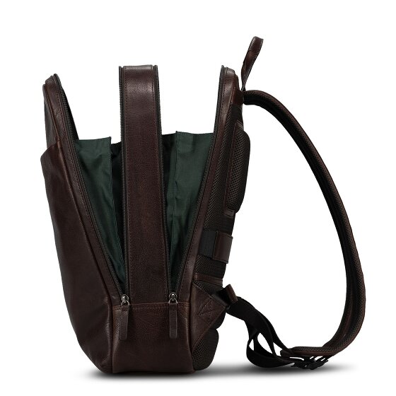 Jost Glasgow Dagrugzak RFID-bescherming Leder 44 cm Laptopvak