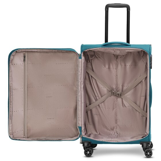 Stratic taska 4-wiel trolley M 65 cm met uitvouwbare plooi