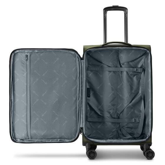 bugatti Valencia Soft 4 wielen Trolley M 65 cm met uitbreidingsplooi
