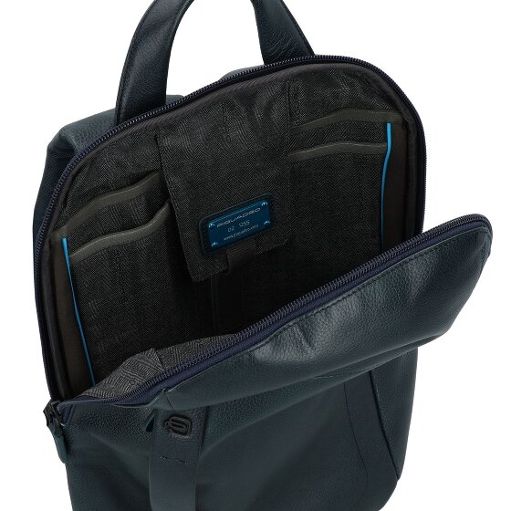 Piquadro P15S Dagrugzak Leer 40 cm Laptop compartiment