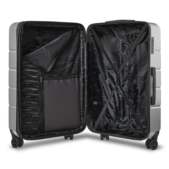 Police Dublin 4 wielen Trolley L 75 cm met uitbreidingsplooi