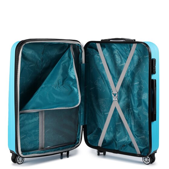 Benzi 5493 4 wielen Trolley M 66 cm met uitbreidingsplooi