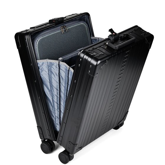 Aleon Business-Cabinewagen met 4 wielen, Aluminium, 55 cm