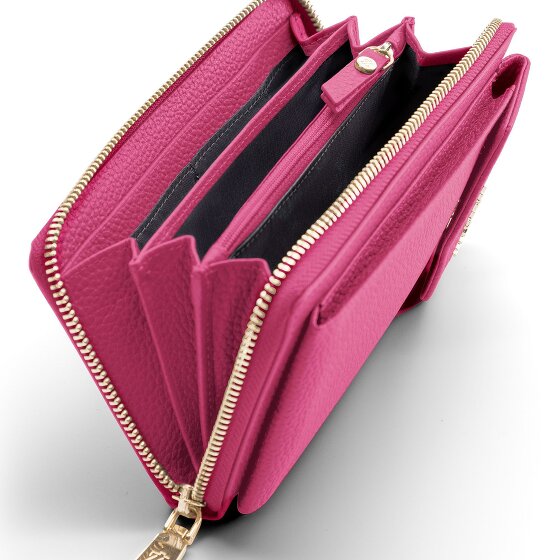 Lazarotti Bologna Leren Zip-Around Portemonnee Mobiel Telefoonhoesje Leer 19 cm