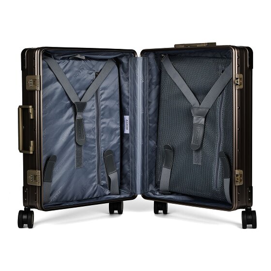 Aleon Traveler International aluminium cabinewagen met 4 wielen, 55 cm