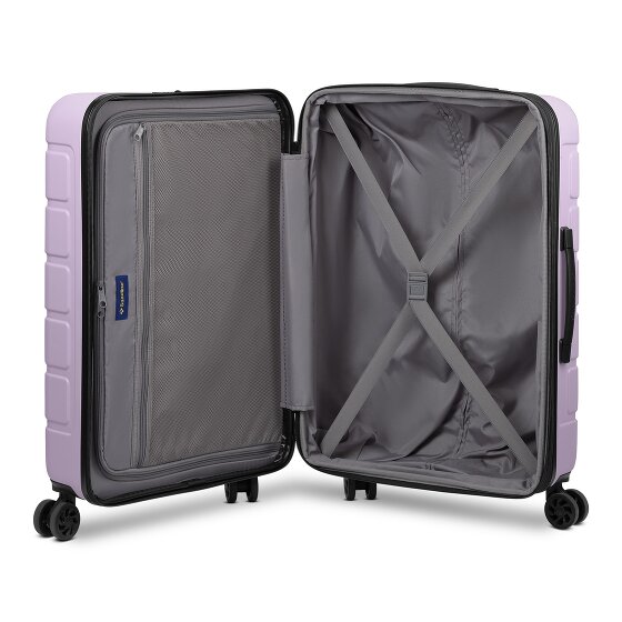 Saxoline Miami 4 wielen Trolley M 65 cm met uitbreidingsplooi