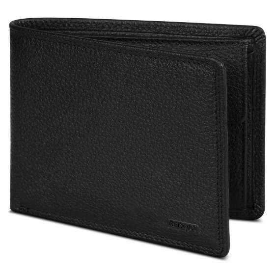 Redolz Leather Essentials QF portemonnee RFID leer 12 cm uitklapbaar