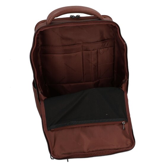 Piquadro Cronus Zakelijke rugzak RFID-bescherming Leer 41 cm Laptop compartiment