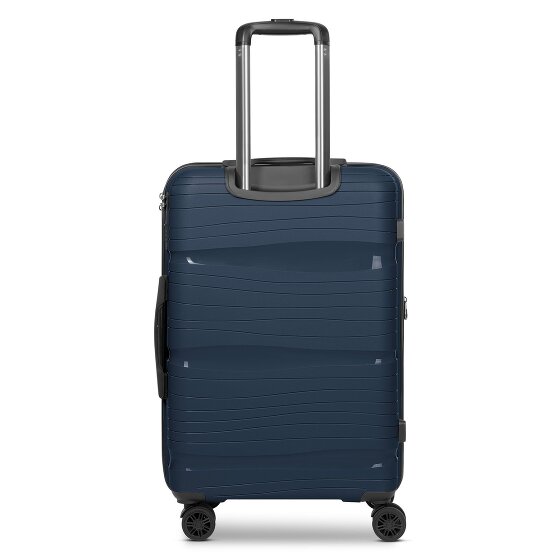 d&n Travel Line 4300-Plus 4 wielen Trolley M 65 cm met uitbreidingsplooi