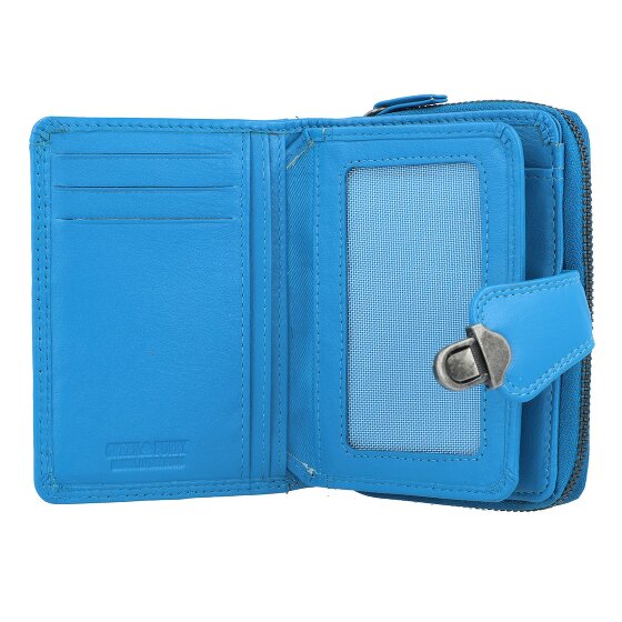 Greenburry Sponsachtig portefeuille leer 9 cm