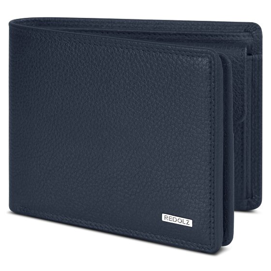 Redolz Leather Essentials QF portemonnee RFID leer 12 cm uitklapbaar met ritsvak