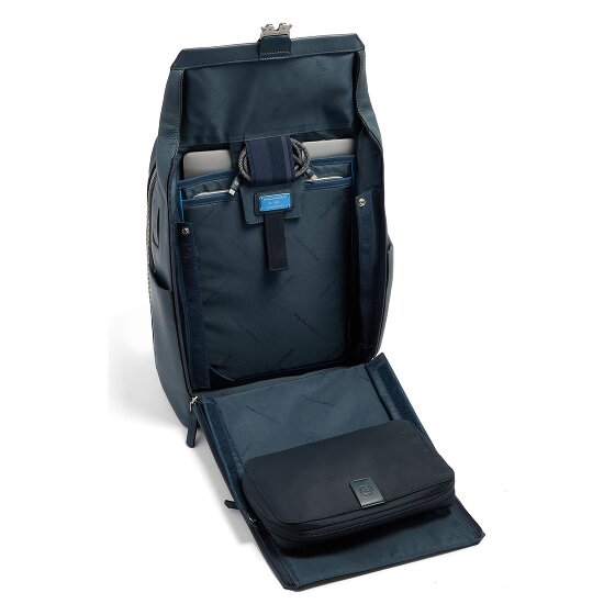 Piquadro Tebe Dagrugzak RFID-bescherming Leder 44 cm Laptopvak