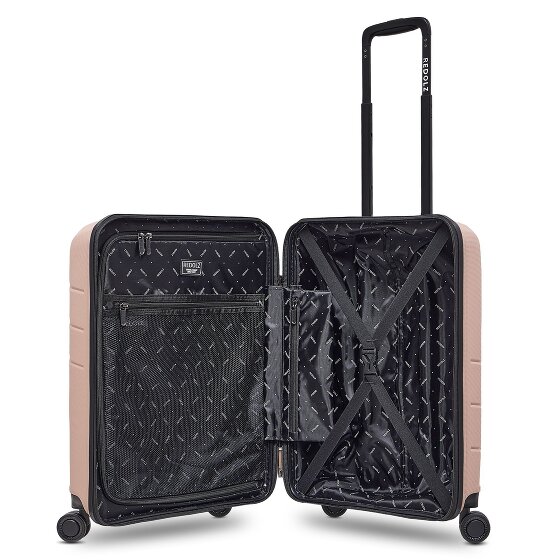 Redolz Essentials 17 4-wiel cabine trolley 55 cm soft-pocket laptop compartiment
