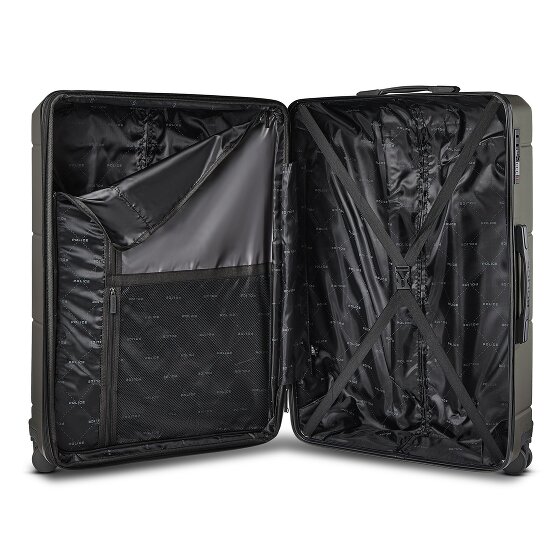 Police London 4 wielen Trolley 74 cm met uitbreidingsplooi