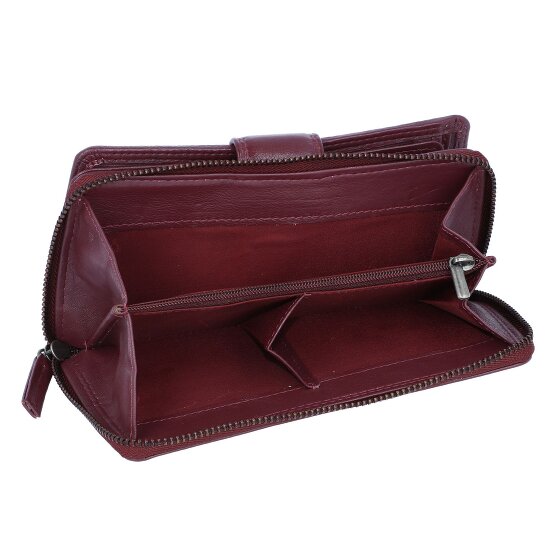 Greenburry Sponsachtig portefeuille leer 9,5 cm