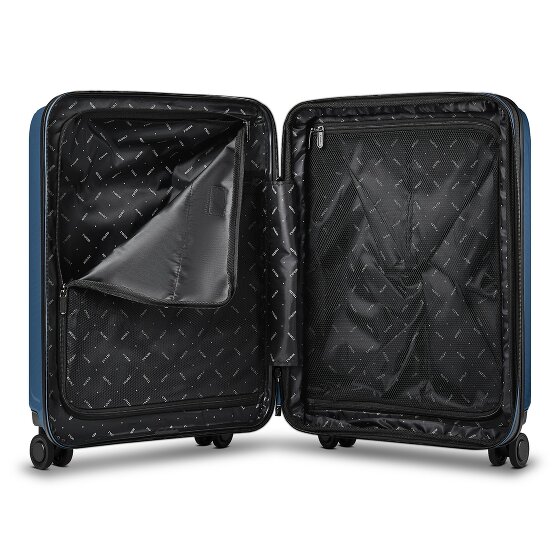 Redolz Essentials14 4-wiel kofferset Beautycase 4st met uitklapbaar laptopvak