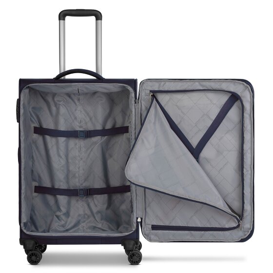 Worldpack Chicago 4 wielen Kofferset 3-delig met uitbreidingsplooi