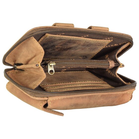 Greenburry Vintage heuptasje leer 14,5 cm