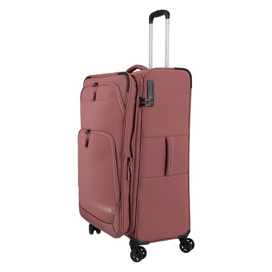Travelite Kick Off 4 wielen Trolley L 78 cm met uitbreidingsplooi
