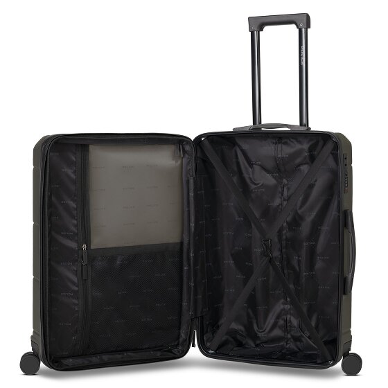 Police London 4 wielen Trolley 64 cm met uitbreidingsplooi