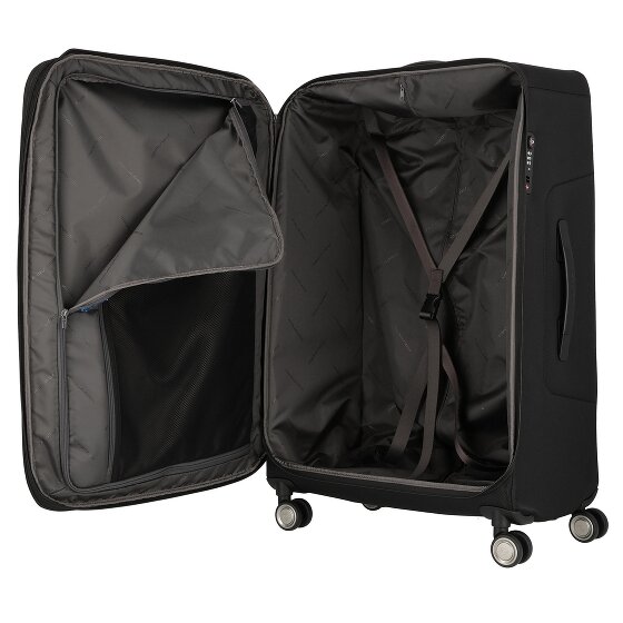 Piquadro Brief 4 wielen Trolley 78 cm met uitbreidingsplooi