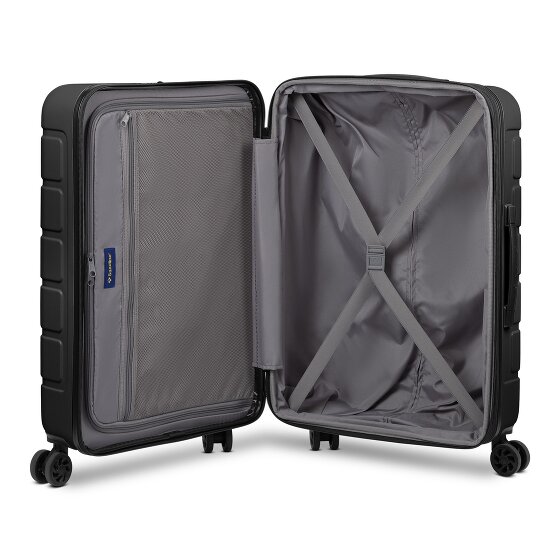 Saxoline Miami 4 wielen Trolley M 65 cm met uitbreidingsplooi