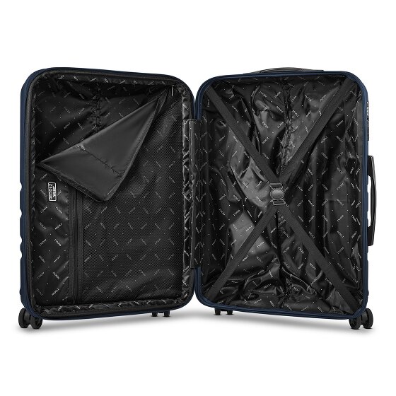Redolz Pro ABS 4 wielen Trolley 65 cm met uitbreidingsplooi